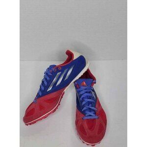 Womans ADIDAS XCS 3 Pink/Blue/Silver/White Cross Country Track Spikes Shoes Sz 9